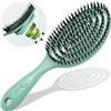 marQus Spazzola Setole Cinghiale - Districante professionale con doppia molla a spirale, ideale per ogni tipo di capelli. Naturali, garantisce una cura delicata e risultati perfetti