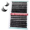 FADVAN Ciglia Finte Ciuffetti Naturali - Extension Ciglia 80D+100D - Ciglia Press and Go C Curl - Ciglia Finte Extension Fai Da Te - Lash Clusters - Fake Lashes(0.07mm,Mix 9-16mm)