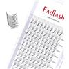 FADLASH Extension Ciglia Ciuffetti 6D 0,07mm Curva C Mix 8-14mm Ciglia Finte a Ciuffetti Premade Fans Lashes Cluster