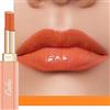 Oulac Rossetto Nutriente Arancione - Nutri e Ammorbidisci le Labbra, Texture Idratante, Lip Care, Idrata e Rimpolpa le Labbra Secche, Vegan, 08 Love Hate