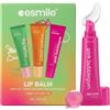 ESMILE Lip Balm- Balsamo Labbra Idratante in Set da 3 Pezzi 30g - set makeup lucidalabbra (KISSABLE)