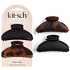 Kitsch Clip artiglio medio in plastica riciclata, per capelli spessi e sottili, set 2pc per donne e ragazze