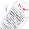 FADLASH Extension Ciglia Ciuffetti 5D 0,05mm Curva C Mix 8-14mm Ciglia Finte a Ciuffetti Premade Fans Lashes Cluster