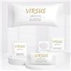 Virsus 200 Pezzi Kit Cortesia in 50 Bustine contenente ognuna: 1 Bustina Igiene intima 10ml, 1 Bustina Doccia Shampoo 10ml, 1 Saponetta 9gr, 1 cuffia monouso per Albergo Hotel B&B, Linea cortesia