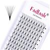 FADLASH Extension Ciglia Ciuffetti 10D 0,07mm Curva C 8mm Ciglia Finte a Ciuffetti Premade Fans Lashes Cluster