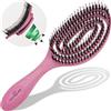 marQus Spazzola Capelli Setole Cinghiale - Districante professionale con doppia molla a spirale, ideale per ogni chioma. Naturale, garantisce una cura delicata e risultati perfetti