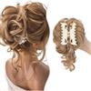 SEGO Chignon per Capelli con Pinza Extensions Elastico Sintetica Ondulato Veri Coda di Cavallo Extension Parrucchino #27T613