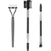 URAQT Pettine Sopracciglia, 3Pz Kit Di Pennello Sopracciglia Separatore Ciglia con Doppia Testa, Pennello Ciglia per Cura Delle Sopracciglia, Strumenti Cosmetici per il Trucco
