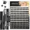 ANNAFRIS Ciglia Finte Ciuffetti Kit 8-16mm Naturali DIY Extension Ciglia Cluster Lashes con Pinze (CS,JS09)