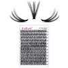 FADLASH Ciglia Finte Naturali Ciuffetti Fadlash Estensione Ciglia Individuali Spessore 0.07mm 20 Root C Curl 15-20mm Lunghezza Mista Ciglia a Grappolo DIY Individuali