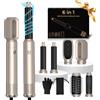 UKLISS Hairstyler Airstyler 5 in 1 Asciugacapelli, Set di Spazzole per Asciugacapelli 1000 W, Arricciacapelli con Aria, Spazzole per Styling, 3 Regolazioni della Temp, Regali Set per Donn (Oro)
