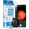Udivita Otoscopio Pulizia Orecchie Rimozione Cerume con Telecamera 1920p WiFi 3,6mm - UdiGuard Adulti Bambini Animali Pulitore Orecchie Digitale con 6 Luci LED - Compatibile con iPhone iPad Android Nero