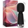 Oliver James Mini vibratore di Oliver James - Wand vibratore ricaricabile in silicone con 5 velocità e 5 modalità, sex toy discreto per donne, 12,5 cm × 4,3 cm (Nero)