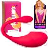 MySecretCase Ovetto Vibrante con Telecomando Stimolatore Clitoride Femminile 9 Modalità di Vibrazione Sexytoysys Donna Vibratoreper Donna Punto G Squirting Comando a Distanza Impermeabile Fucsia