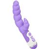 EIS, Deluxe Rabbit - 10 programmi di vibrazione, in silicone delicato sulla pelle, funzionamento a batteria, impermeabile