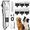 KAEFUYS Tosatrice per Cani Pelo Lungo Professionale Motore Potente 7000 RPM Display LED e Impermeabile IPX7 Tagliacapelli per Animali Domestici Pelo Lungo e Folto con Design Wireless per Cani e Gatti