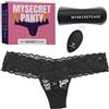 MySecretCase Mutandine Vibranti con Telecomando - Vibratoreper Donna Professionale, Sextoys Coppia, Vibratore Clitoride Femminile, Stimolatore Vibrante Donne Piccolo, Mutande Sexy a distanza (S/M)