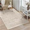PureCozy Vintage Tappeto Salotto 80x150cm Beige Antiscivolo Lavabile in Lavatrice Tappeti Camera da Letto Soggiorno Cameretta Bambino Ufficio Grande Carpet Pelo Corto Rug