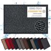 Carpet Diem Zerbino 80 x 120 cm - Tappeto ingresso antisporco - Interno ed Zerbino da Esterno, Tappetino antiscivolo per Porta, Tappeto antisporco per Porta d Ingresso - Grigio chiaro-nero