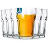 Vilde Set di 6 bicchieri da acqua da 360 ml, set di bicchieri per bevande fredde, bicchieri da long drink, lavabili in lavastoviglie, bicchieri in vetro trasparente per acqua, limonata, cocktail