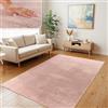 TT Home Tappeto Soggiorno Moderno a Pelo Corto - Morbido e Antiscivolo, Lavabile, per Camera da Letto, in Finta Pelliccia, Colore: Rosa Rosa, Dimensione:200x280 cm