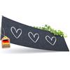 ElbFuchs® Zerbino 100 x 35 cm con Cuori Bianchi | Zerbino per Interni ed Esterni | Antiscivolo e Adatto per Lavatrici