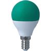 LEDLUX 1 Pezzo Lampadina Led E14 Verde, 4W=35W 220V, Forma Globo G45, Per Decorazione Feste