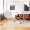 Paco Home Tappeto Salotto Moderno Soggiorno Pelo Corto Monocolore Tappeto Morbido Lavabile In Lavatrice, Dimensione:120x160 cm, Colore:Crema