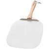Chef Pomodoro, Pala per Pizza con Manico Pieghevole in Legno (35,6 x 40,6 cm) - Pala per Pizza Corta, Salvaspazio e Comoda da Riporre - Paletta per Pizza e Pane Fatti in Casa - Realizzata in Allumino