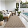 the carpet Kansas - tappeto indoor/outdoor in juta naturale, resistente e facile da pulire, ideale per terrazza, balcone o soggiorno - Natura - ca. 80 x 250 cm