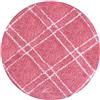 Olivo Tappeti OLIVO.shop | LAKE 3 Tappeto bagno rotondo, tappeto bagno antiscivolo lavabile, tappeto bagno assorbente, vari colori e misure (55 cm, ROSA)