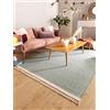 benuta Tappeto in lana pop Karla - Menta, 160 x 230 cm, cotone, lana, rettangolare e stile: tinta unita, Hygge & Cozy, minimalista, facile da pulire, per soggiorno camera da letto