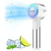 OUILA Mini Ventilatore Portatile, 2600mAh Ricaricabile a Batteria USB Ventilatore tascabile con 4 Livelli di Velocità per Ufficio, All'aperto, Metallo Bianco