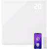 Klarstein Stufa a Infrarossi con Termostato, Stufa Elettrica 360 W, Pannello Radiante Smart Home per Installazione a Parete con Controllo App & Rilevamento Finestre Aperte, per Locali Umidi, Senza CO2