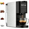 KOTLIE Espresso 4 in 1 Capsule Macchina da caffè 19 Bar Alta Pressione Spegnimento Automatico Serbatoio Macchina da caffè Espresso/Capsule AC-513K (BLACK-EU)