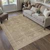 PureCozy Tappeto Lavabile Marrone Chiaro per Soggiorno 120x170cm, Vintage per Living Room, a Pelo Corto, Antiscivolo, Morbido, Stile Boho Retro per Cucina, Camera da Letto, Sala da Pranzo