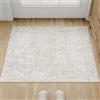 PureCozy Zerbino Ingresso Interno Tappeto 60x90cm Beige Lavabile in Lavatrice Antiscivolo Moderno Astratto Naturale Piccolo Carpet Cameretta Scendiletto Camera da Letto Ufficio Cucina Pelo Corto