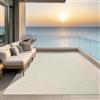 the carpet Kansas - tappeto indoor/outdoor in juta naturale, resistente e facile da pulire, ideale per terrazza, balcone o soggiorno - Crema - ca. 80 x 150 cm
