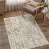 PureCozy Tappeto Salotto Tappeti 80x150cm Marrone Lavabile in Lavatrice Antiscivolo Moderno Astratto Naturale Grande Carpet Cameretta Scendiletto Camera da Letto Ufficio Pelo Corto