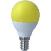 LEDLUX 1 Pezzo Lampadina Led E14 Giallo, 4W=35W 220V, Forma Globo G45, Per Decorazione Feste