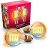 innr Lampadina Smart E27 Zigbee, Funziona con Hue* e Alexa (Bridge Richiesto), Filament LED Luce Bianca Calda e Fredda, Dimmerabile, 610 lumen - 2 pezzi