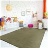 TT Home Tappeto Stanza Bambini Lavabile Moderno Pastello Monocromatico Antiscivolo Soft, Colore: Verde Chiaro, Dimensione:80x150 cm