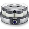 SEVERIN Yogurtiera Digitale con 5 Programmi Automatici per Yogurt Fatto in Casa, Include 7 Vasetti in Vetro con Coperchio, Controllo della Temperatura - JG 3521