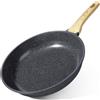 GiPP Padella Antiaderente Compatibile con Induzione, 24CM, Nero