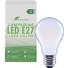 greenandco Lampadina a filamento LED | smerigliata | E27 A60 | 7,2 W 1521 lm | sostituisce 100 W | 3000 K bianco caldo | 320° | 230 V | senza sfarfallio | Classe energetica A | non dimmerabile