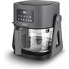 Lauben Glass&Grill Air Fryer 3 in 1 5500BG - Friggitrice ad aria calda con capacità 4,2 l, cestino per friggere in vetro, 6 programmi + regolazione manuale, 3 in 1 - può essere utilizzato come grill e