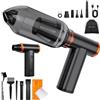 K&F CONCEPT 2 in 1 Soffiatore Aspiratore Elettrico 300000 RPM, Aria Compressa Spolverino Air Duster | Lega di Alluminio| 9 Ugelli | Brushless Motore per Pulizia PC,Tastiere,Auto e Ambienti Estern
