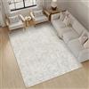 PureCozy Tappeto Salotto Tappeti 160x230cm Beige Lavabile in Lavatrice Antiscivolo Moderno Astratto Naturale Grande Carpet Cameretta Scendiletto Camera da Letto Ufficio Pelo Corto