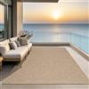 the carpet Kansas - tappeto indoor/outdoor in juta naturale, resistente e facile da pulire, ideale per terrazza, balcone o soggiorno - Natura - ca. 120 x 170 cm