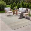the carpet Calgary - tappeto per interni robusto e facile da pulire, ideale per soggiorno, cucina o sala da pranzo, adatto anche per esterni - resistente alle intemperie - Giallo Beige, 240 x 340 cm